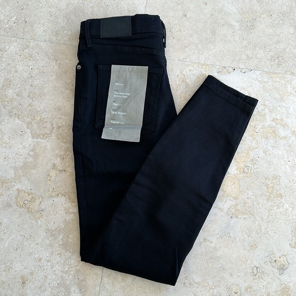 NEW EVERLANE The Way-High Skinny Jean in Black Size 28 - Picture 5 of 9